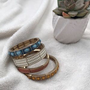 Set of 4 multi-colored Bangles